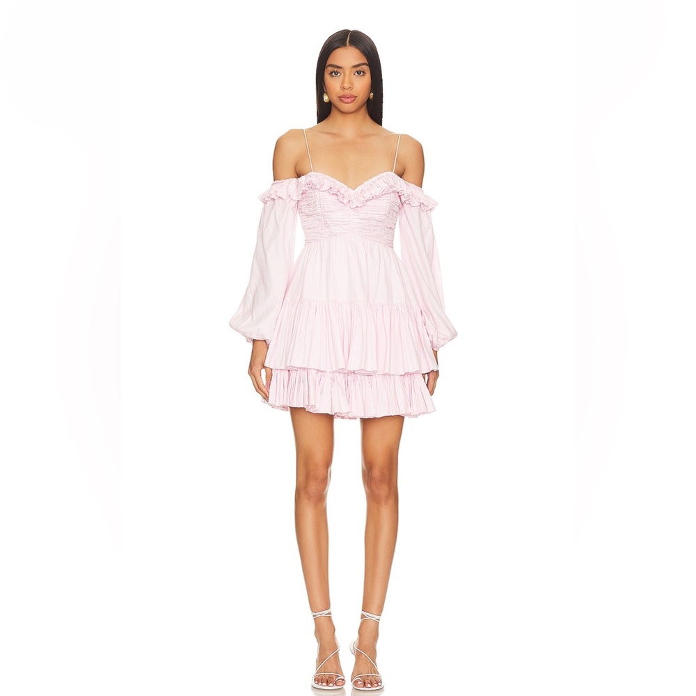 Zennia Dress in Pink Lotus LoveShackFancy